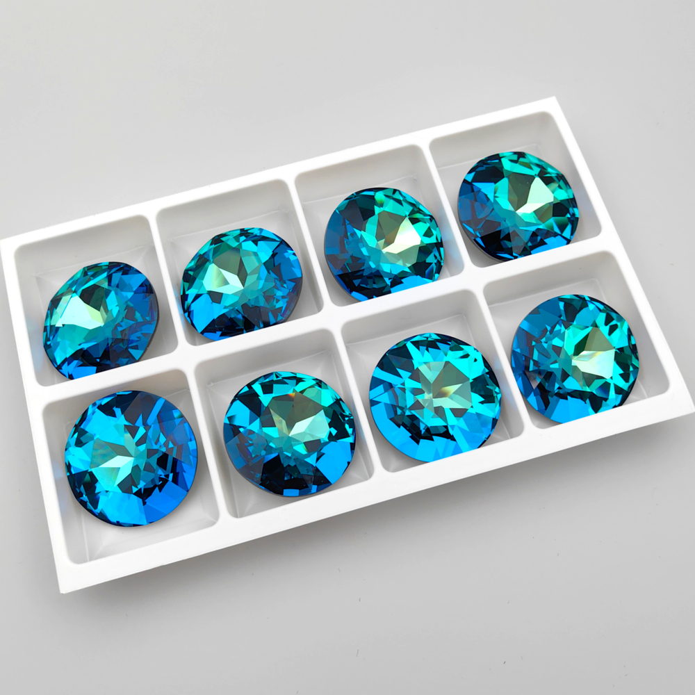 Swarovski 1201 Round FS, Crystal Bermuda Blue F