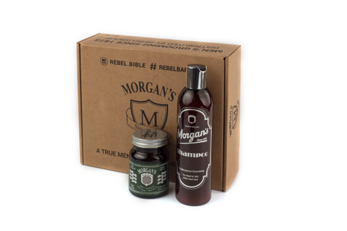 Morgans Подарочный набор шампунь + матовая помада для укладки