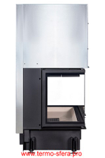 Каминная топка Экокамин ДЕЛЬТА 1200 три стекла принтинг