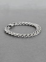Мужской браслет из стали, панцирное плетение
