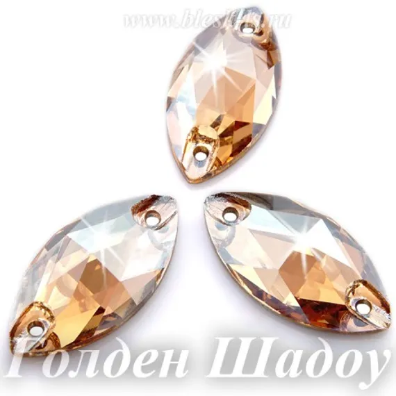 Пришивная лодочка Dongzhou с 2 отверстиями, Голден Шадоу