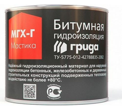 Мастика битумная МГХ-Г 2КГ "Грида"