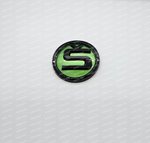 Эмблема Skoda S 90мм (зеленый)