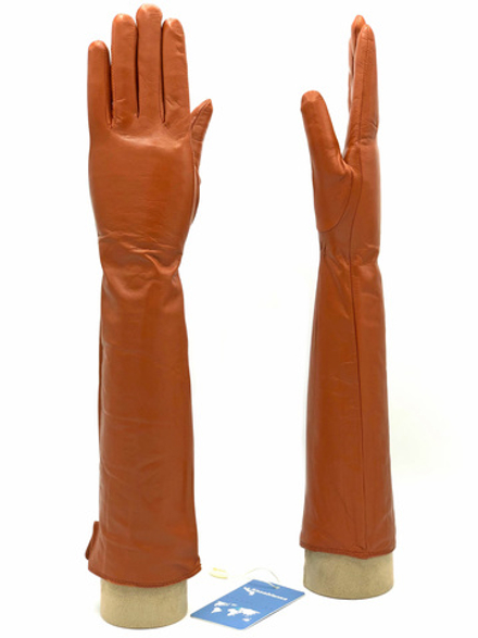 Перчатки длинные на шерстяной подкладке