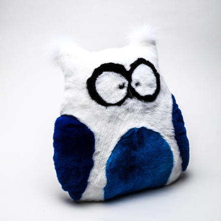 Подушка "Сова" (синяя)