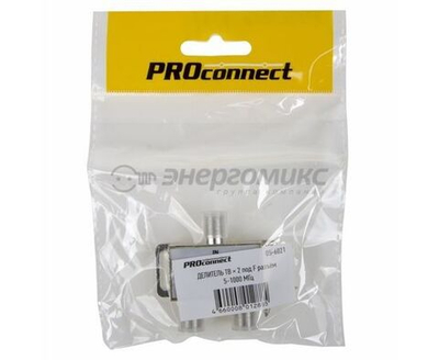 Делитель splitter на 2TV 5-1000MHz, PROconnect 05-6021