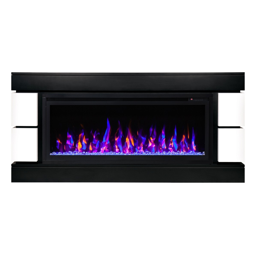 Электрокамин RealFlame Denver 42/BV BLM черный с очагом Saphir 42