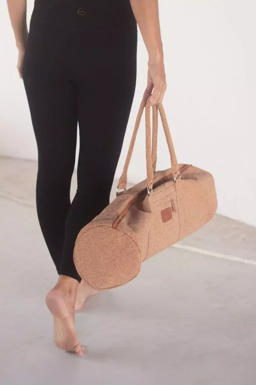 Пробковая сумка для йоги коврика