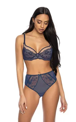 Бюстгальтер M-3530-2 Percy Bezowo-Granatowy