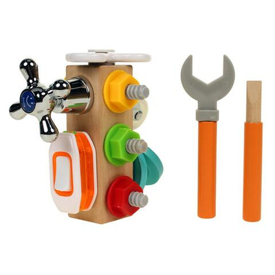 Развивающая игрушка деревянная Бизикубик мал, C-41948