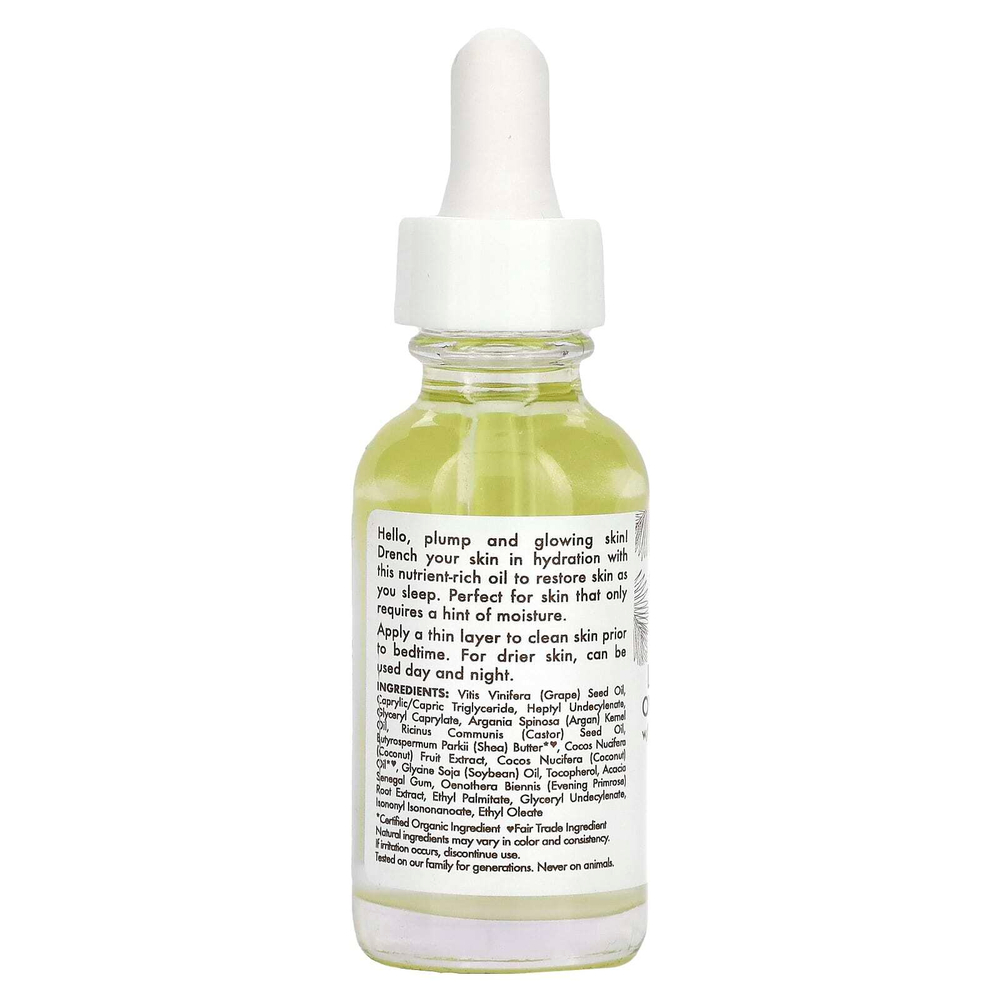 SheaMoisture, 100% кокосовое масло первого отжима, масло для ежедневного увлажнения на ночь, 29 мл (1 жидк. унц.)