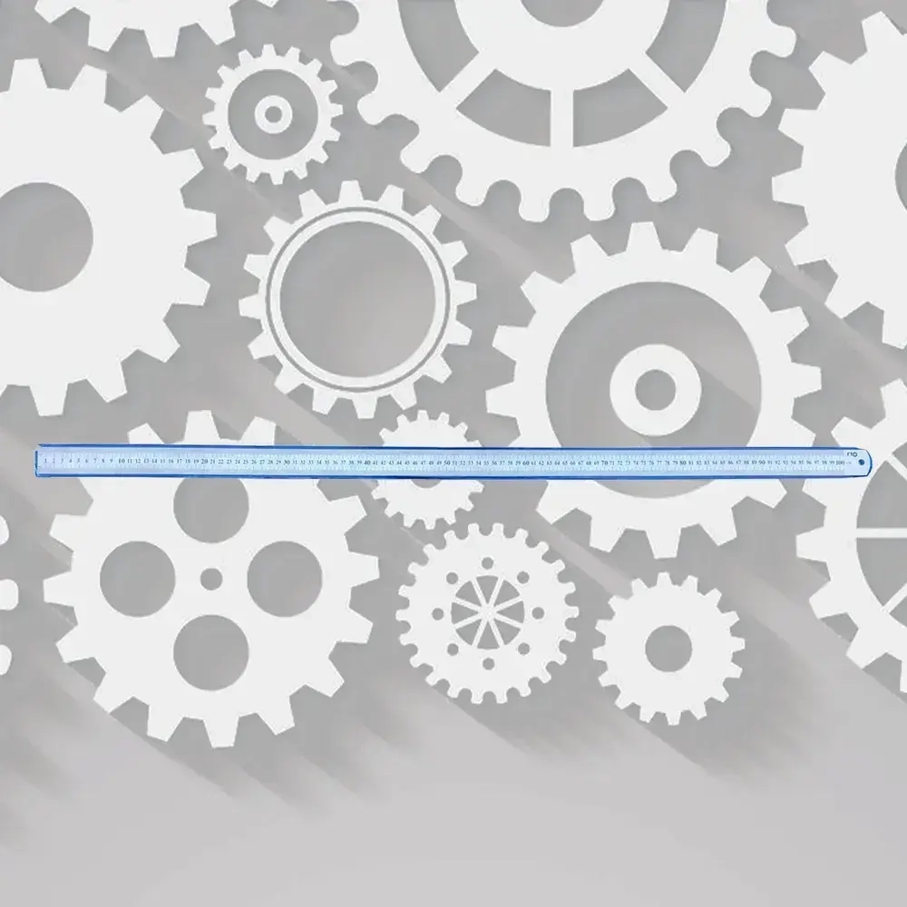 Линейка Металлическая ГТО 1000 мм Двусторонняя шкала