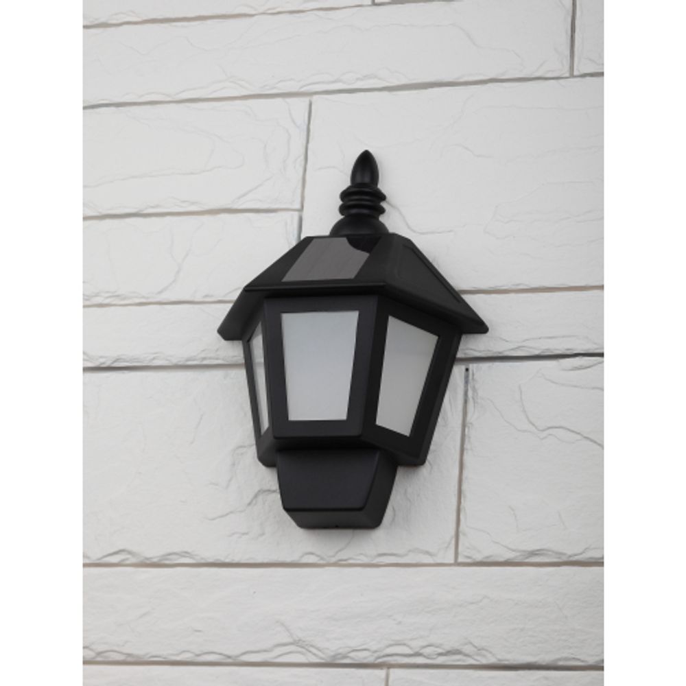 ERAFS08-36 ЭРА Фасадный светильник Фонарь,2 режима(огонь,холодный свет),на солн. бат.,40LED,7lm (12/