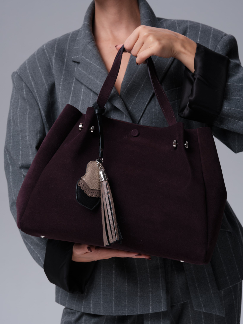 Женская сумка Vasilisa DBR 31210 сливовый/велюр