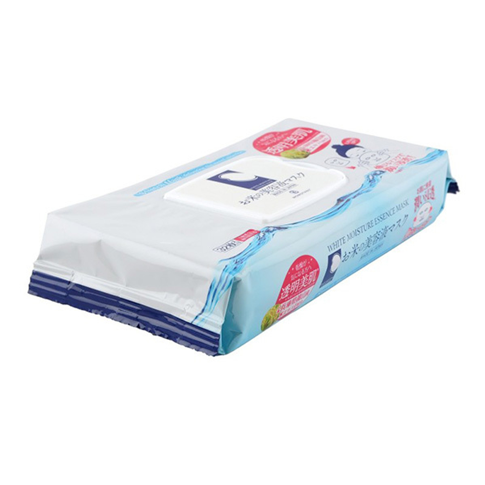 Увлажняющая тканевая маска для лица с экстрактом Риса Momotani Rice Moisture Essence Mask 32шт