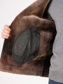 Дубленка зимняя куртка натуральная авиатор пилот