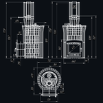 Печь для бани Авангард ЗК 40 (П2) Ураган в сетке Тюльпан