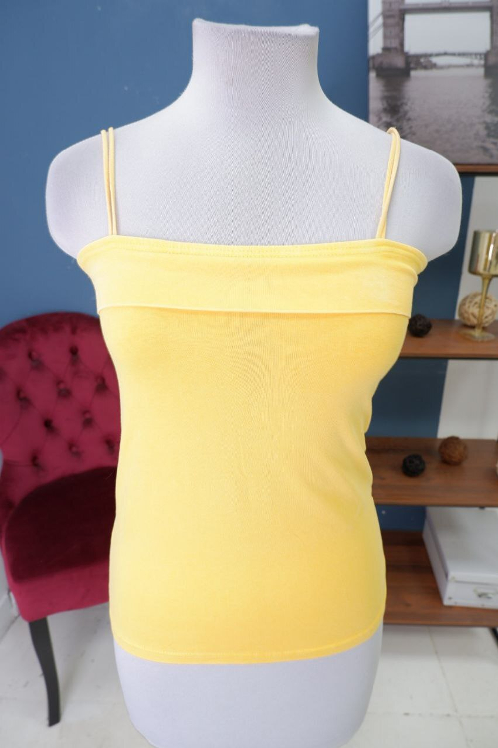 Топ летний желтый 44 размер