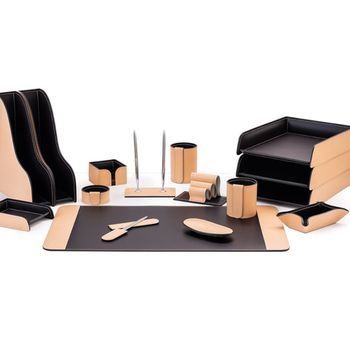 Настольный набор из кожи Cuoietto серии Business из 16 предметов (NBCNatCh16.1)