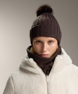 Oysho Снуд трикотажный, коричневый