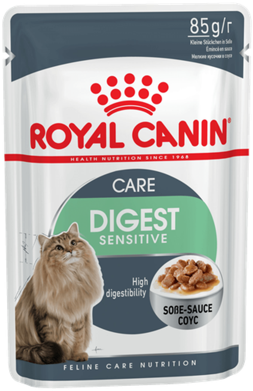 Royal Canin Digest Sensitive Care (В соусе) Дайджест сенситив: влажный корм для взрослых кошек, 85г