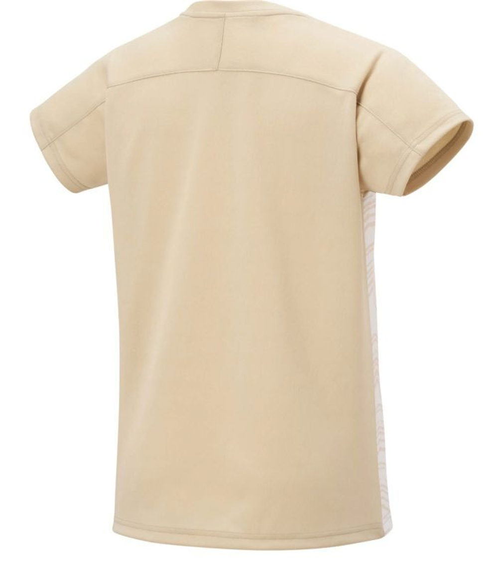 Женская теннисная футболка Yonex Crew Neck Club - Бежевый