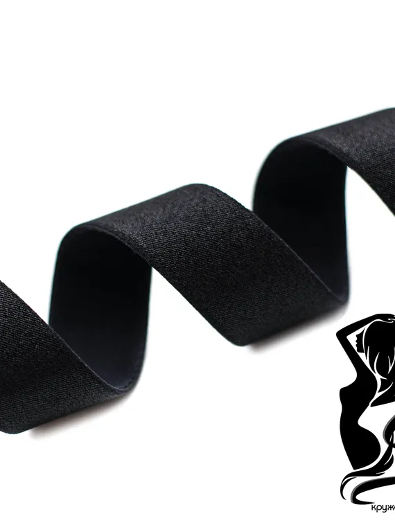 170 740/20 Бретель глянец Lauma 20 мм, черный 170