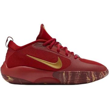 Детские баскетбольные кроссовки NIKE ISOFLY, мужские кроссовки для занятий красно-красным/Темно-красным/Метал-лическим спортом.