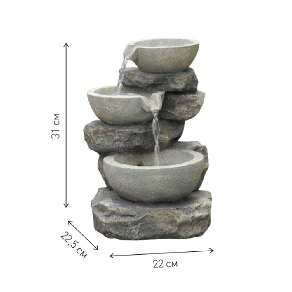 GWXF02930 GREEN APPLE Фонтан садовый Чаша