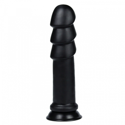 Анальный плаг гигант "King Sized Anal Ripples 11.25", Чёрный