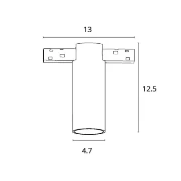 Магнитный трековый светодиодный светильник 8W 4000K A7269PL-1WH белый Optima Arte Lamp