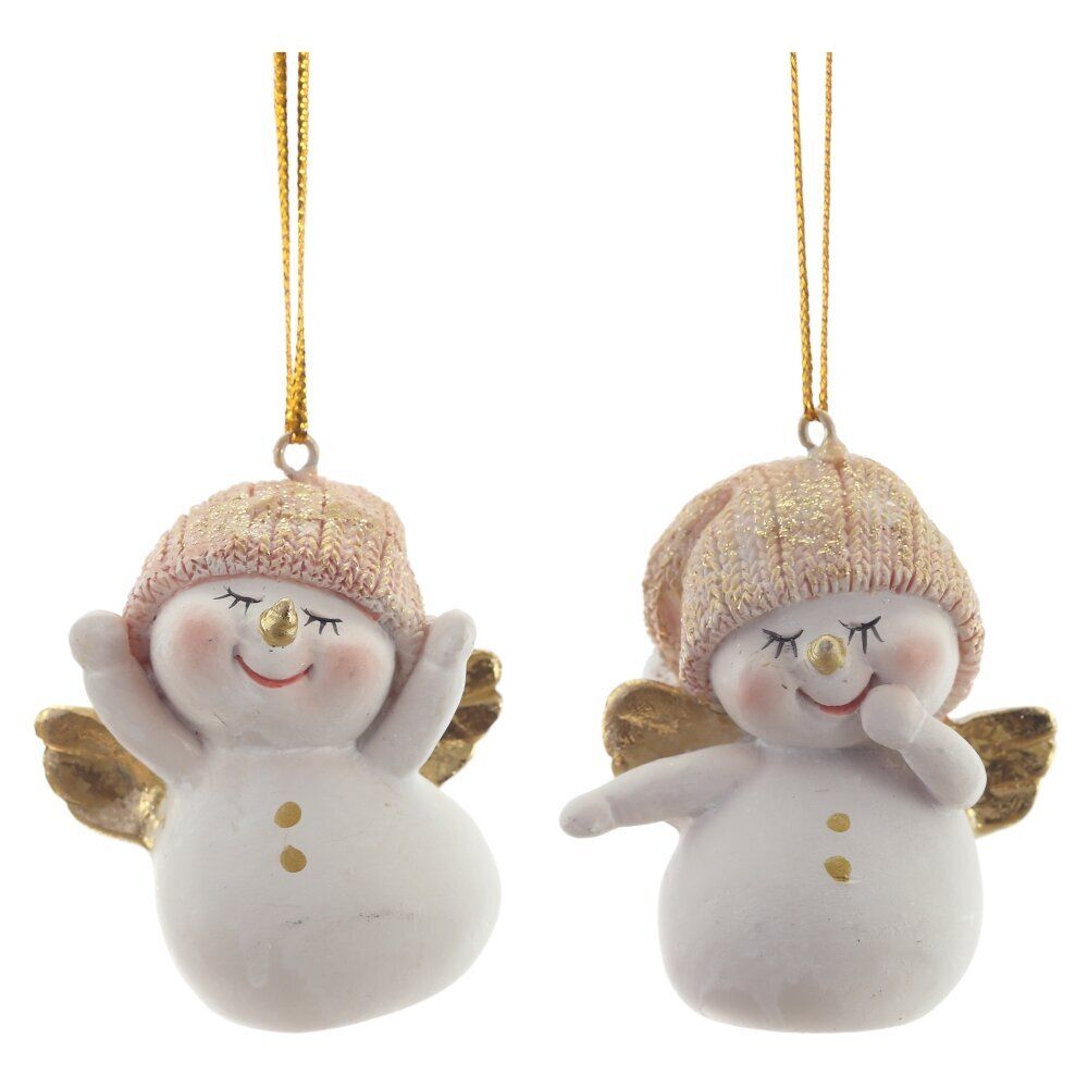 GAEM Фигурка декоративная подвесная "Снеговик", L4,5 W4 H5,5 см, 2в.
