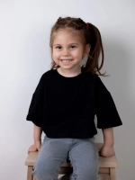 Футболка детская укороченная базовая