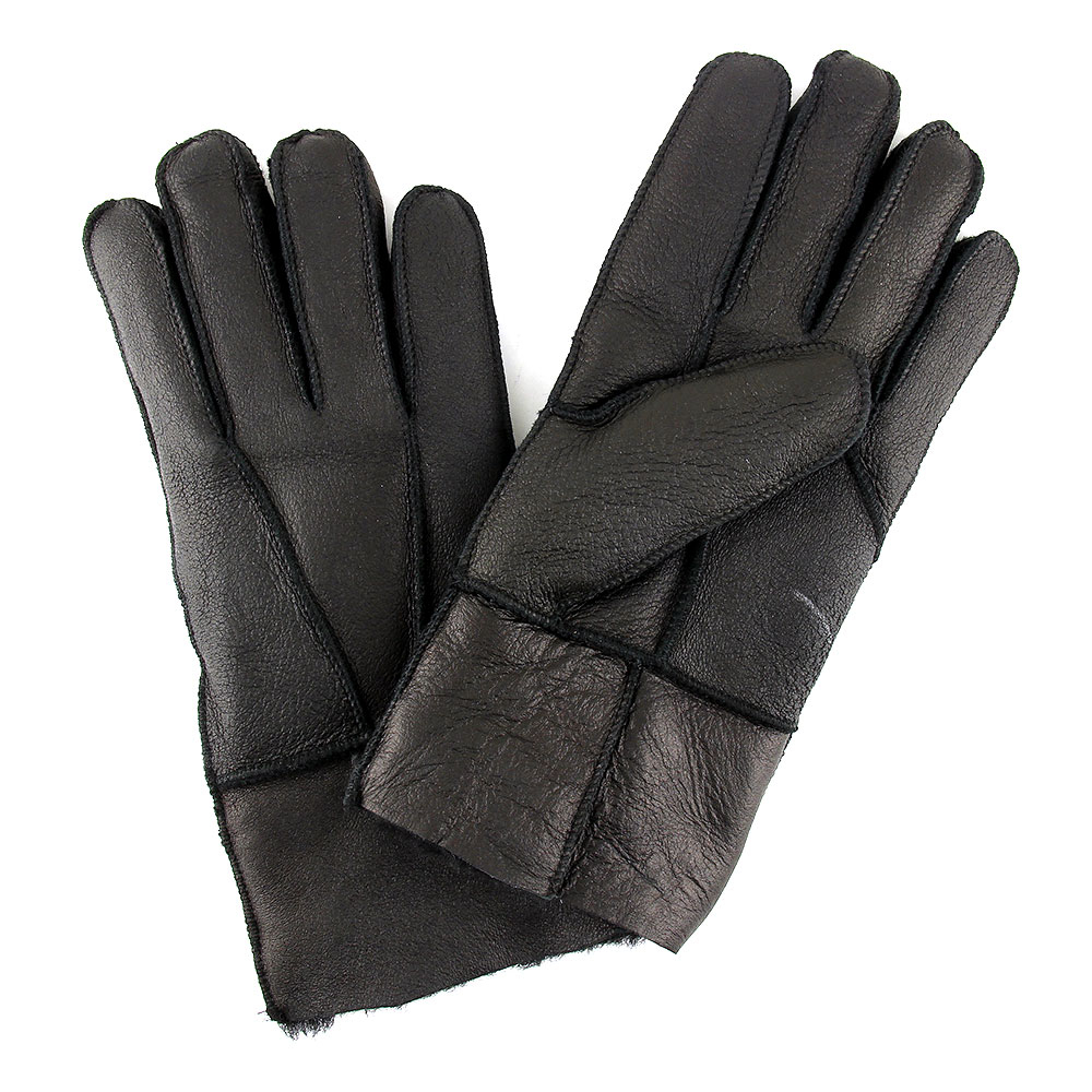 Перчатки кож.натуральный мех