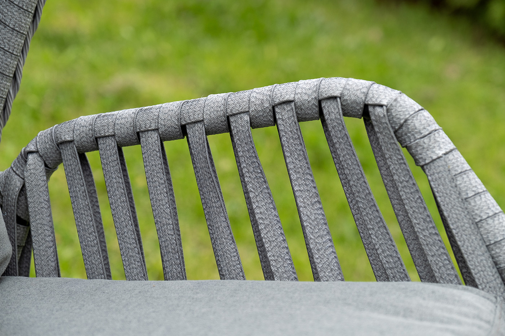 "Капри" подвесное кресло из искусственного ротанга, цвет серый