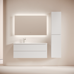 Тумба подвесная SANCOS Folk  левая 1195х445х500, c двумя ящиками оснащенными доводчиками, Bianco, арт.FL120LW