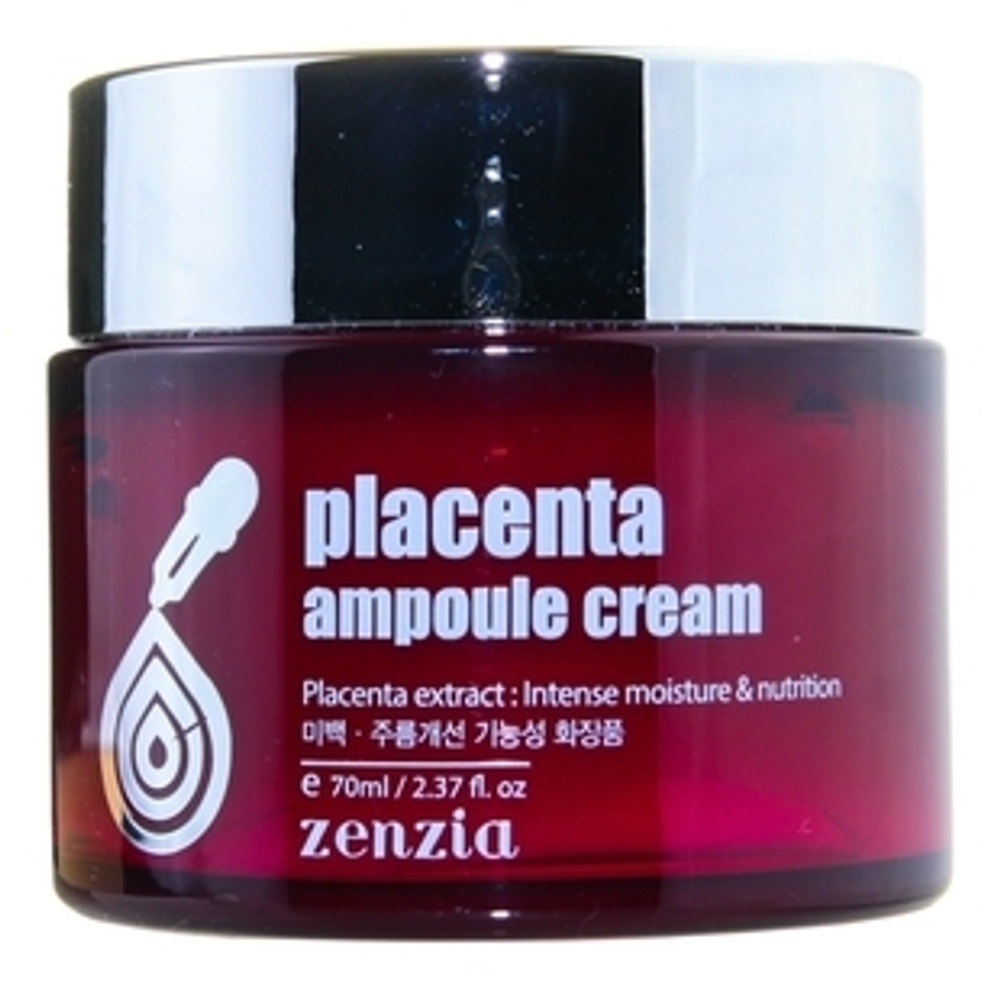 ZENZIA. Плацентарный крем для лица Placenta Ampoule Cream