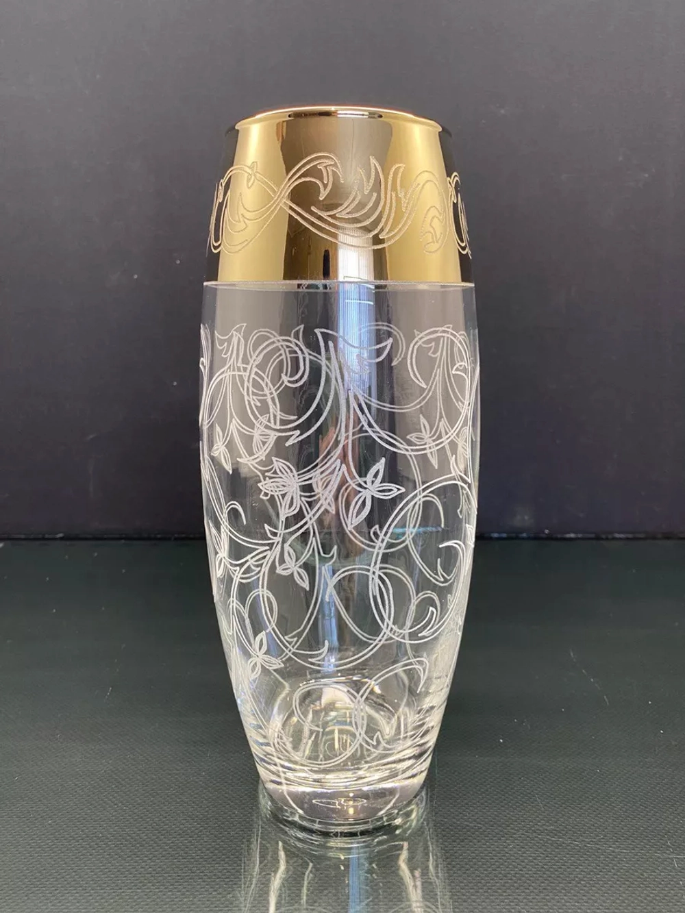 Ваза для цветов стеклянная (Абстракция)