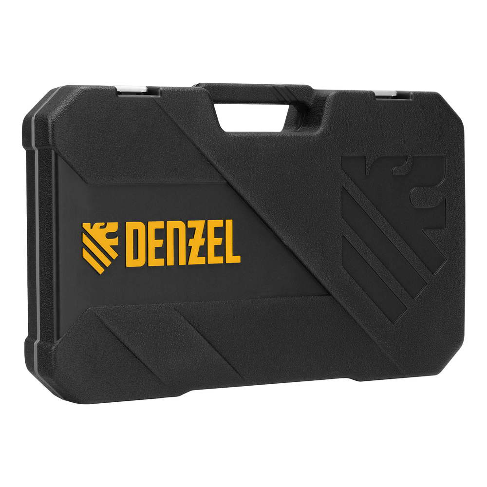 Набор инструментов, 1/2", 1/4", CrV, S2, пластиковый кейс, 84 предмета Denzel