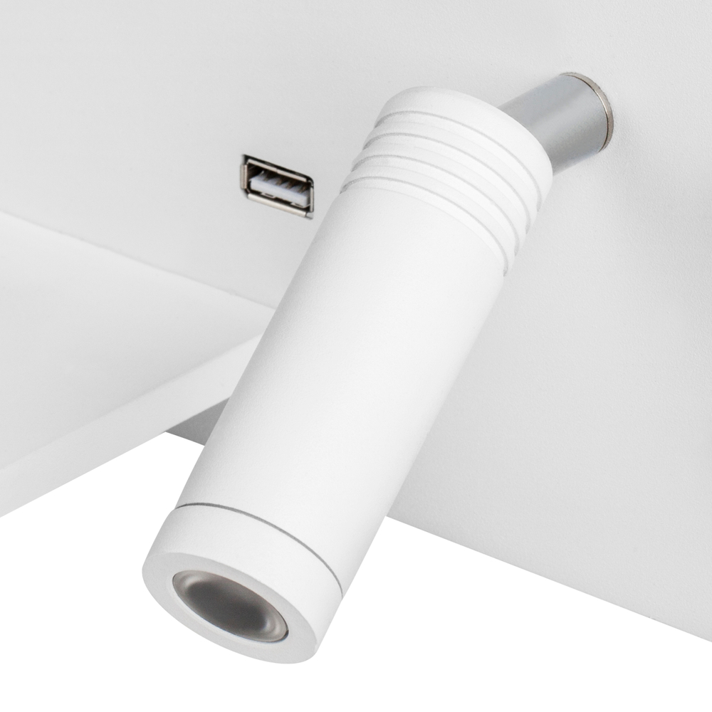 808546 Бра MURO 4,5W+3W LED 360LM+240LM БЕЛЫЙ 3000K