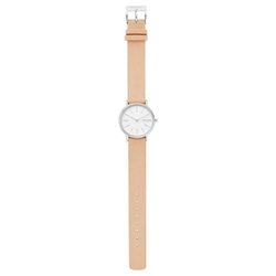 SKAGEN Wrist Watch Quartz Movement Artificial Leather Strap 30mm White Dial Women"s Watch