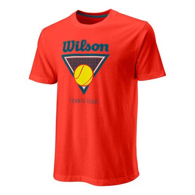 Мужское теннисное поло Wilson Club Tech T-Shirt Men - Orange, Multicoloured
