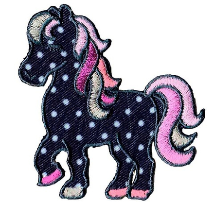 Термоаппликация HKM "Пони в горошек", 6 х 6 см, 1 шт (10013090/031018/0015376/1_Китай)