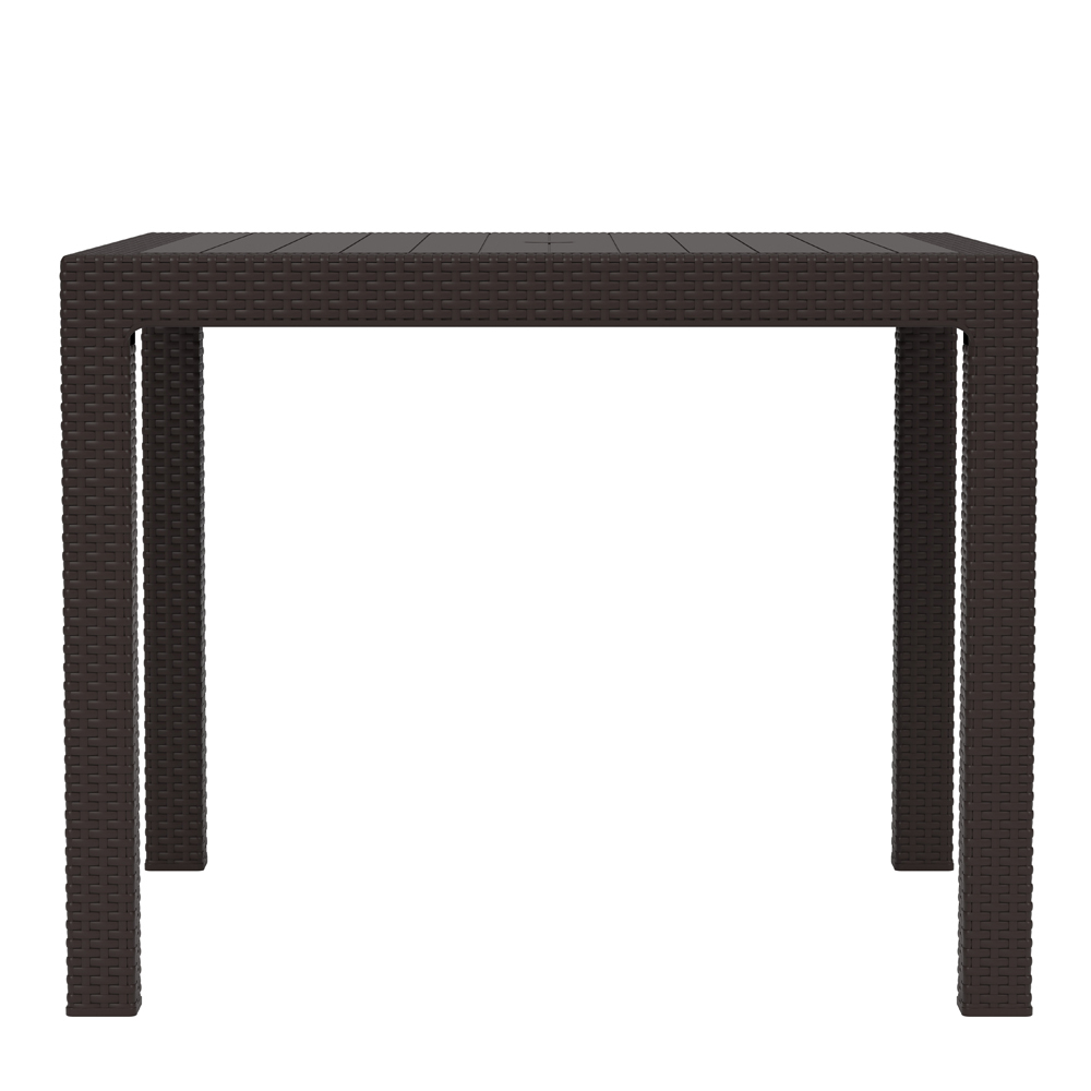 Стол "Ротанг-плюс" 940*940*740мм (мокко)