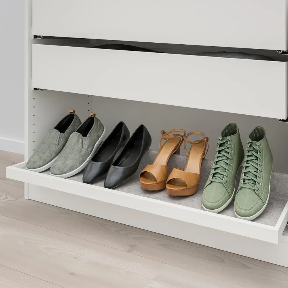 Выдвижная полка - IKEA KOMPLEMENT, 100x35 см, белый КОМПЛИМЕНТ ИКЕА