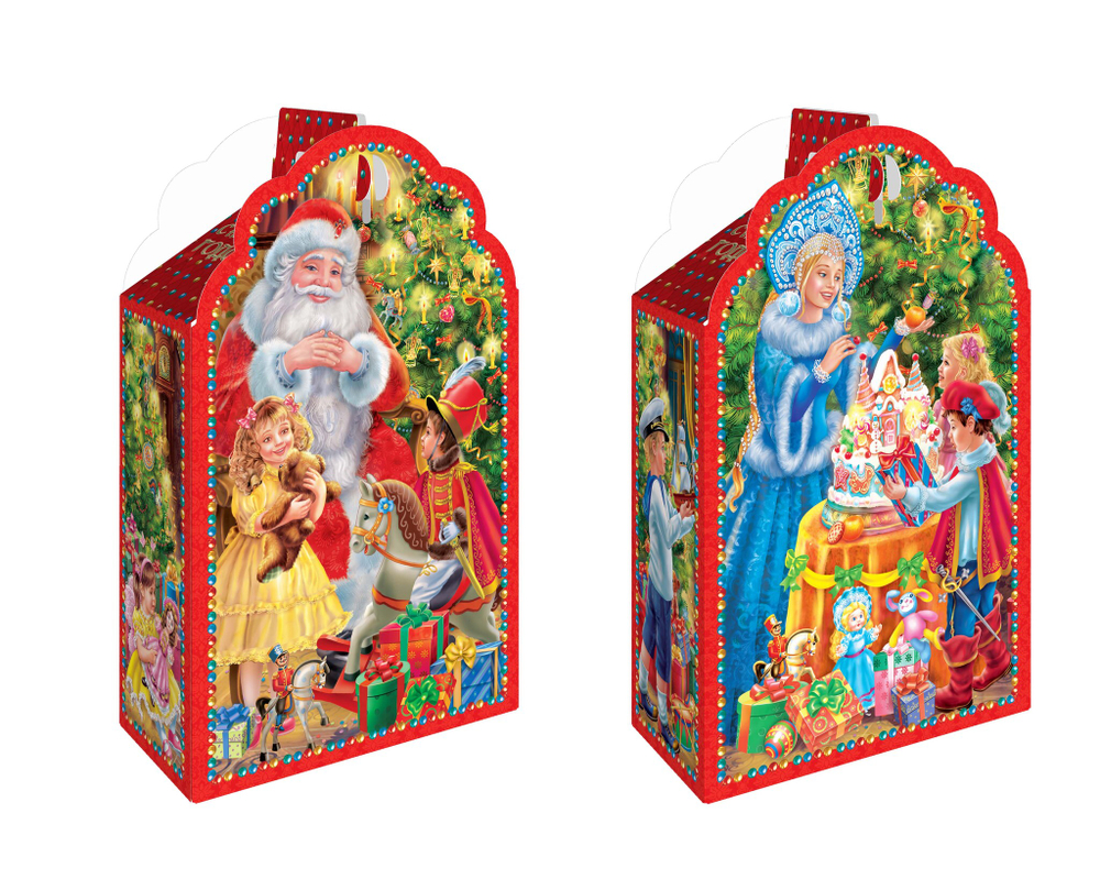 Упаковка "Фигурная Сияние праздника" 700гр