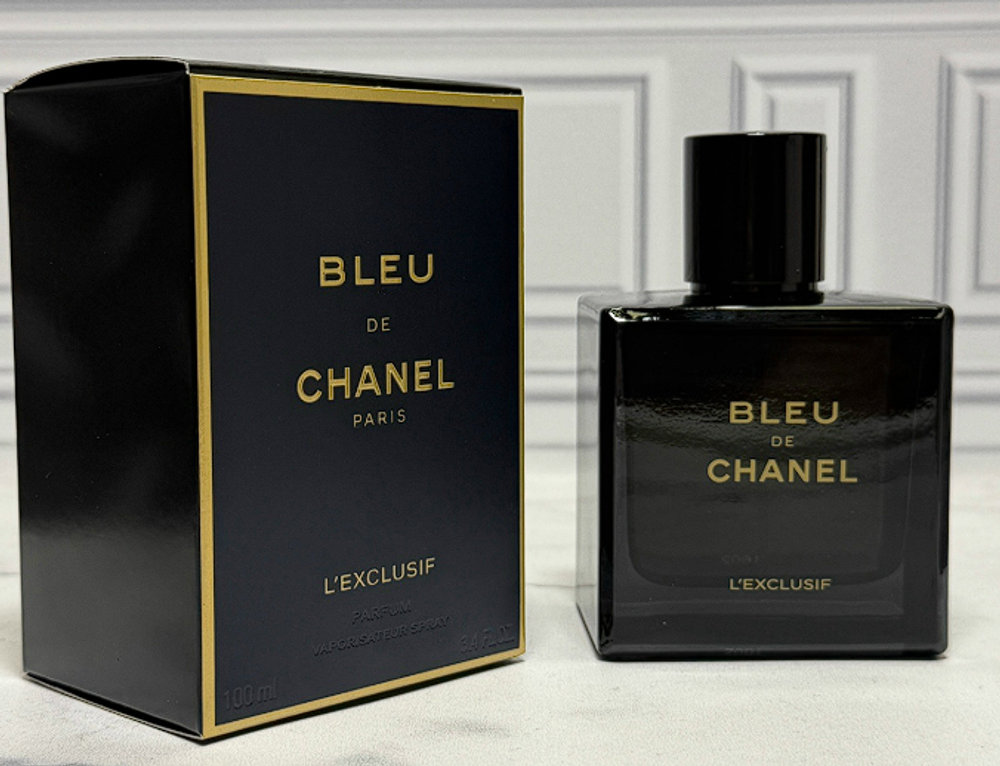 Bleu de Chanel L'Exclusif Chanel 100 ml (Коробка парфюма без слюды, парфюм новый, распаковка для фото)