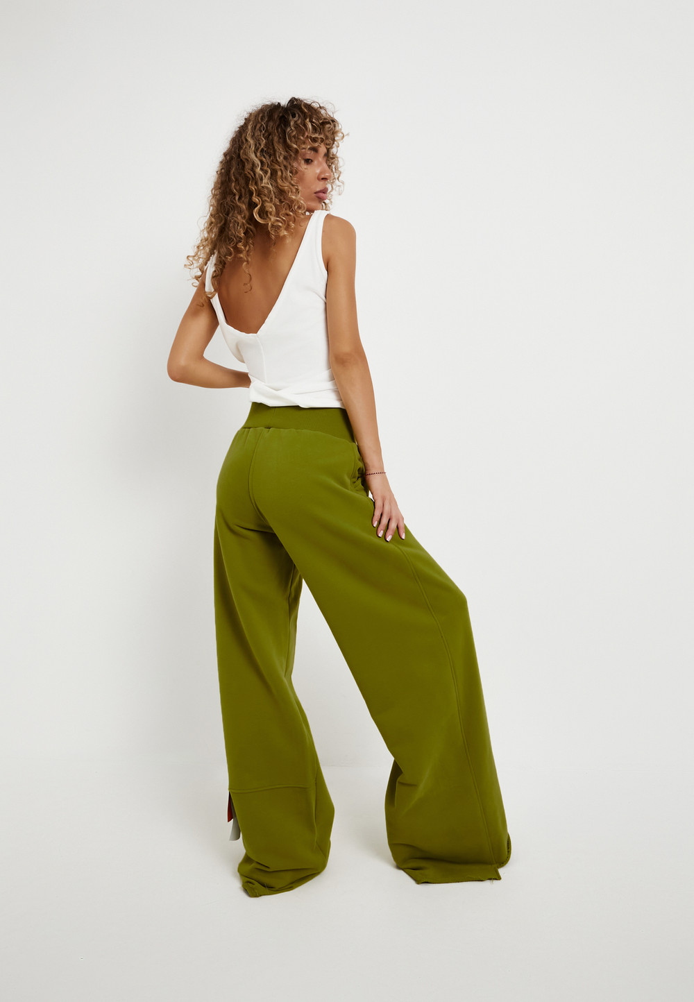 Брюки VIVA тёмный лемонграсс