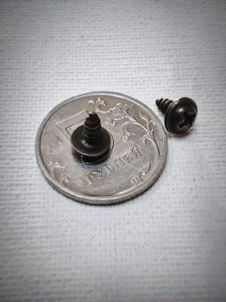 Шуруп - саморез 3*8мм декоративный (цвет - бронза) - 20 штук