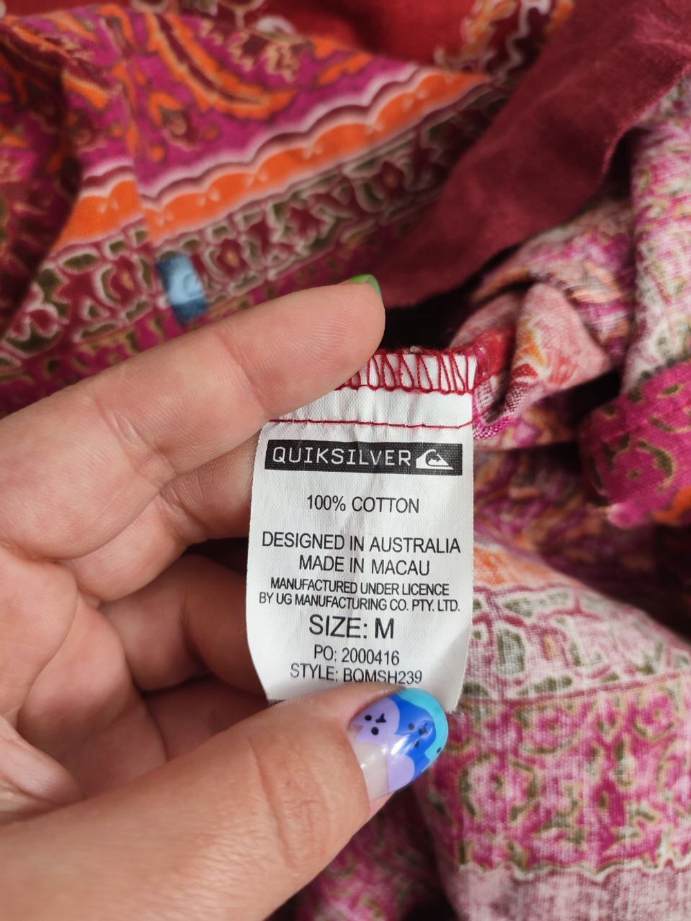 Рубашка Quiksilver модная 48 размер